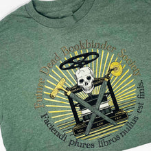 Load image into Gallery viewer, &quot;Future Dead Bookbinder&quot; T-Shirt by Johnny Carrera