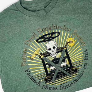 "Future Dead Bookbinder" T-Shirt by Johnny Carrera