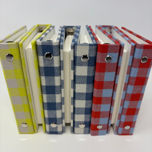 Load image into Gallery viewer, Gingham Cloth Binder