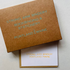 Pack of 6 Letterpress Note Cards