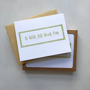 Pack of 6 Letterpress Note Cards
