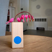 Load image into Gallery viewer, Formica and Wood Bud Vase